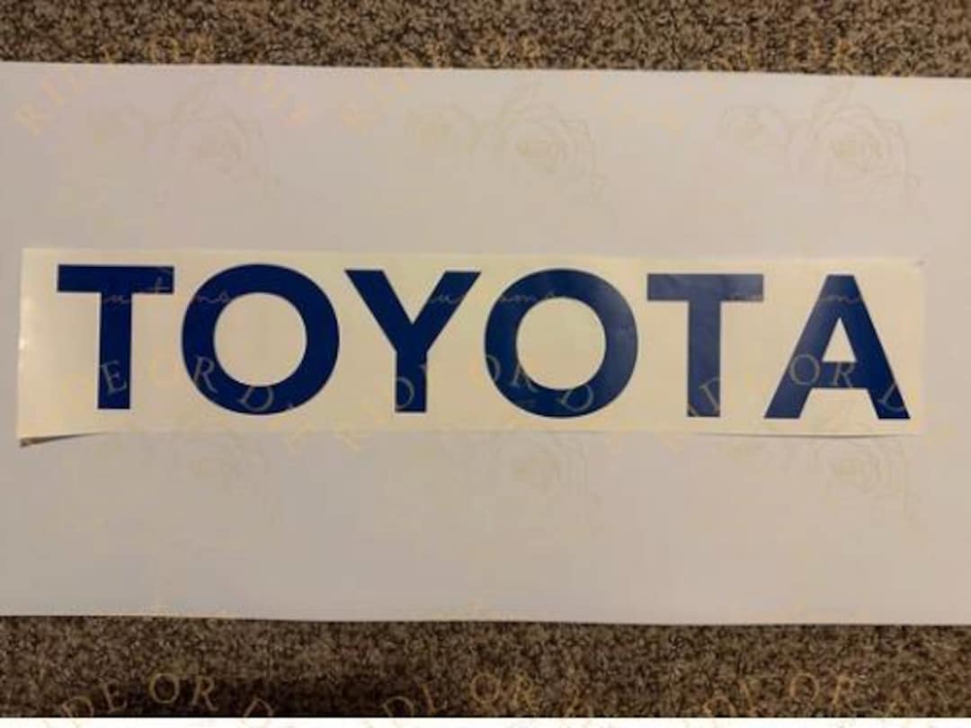 TOYOTA Vinyl Decal Sticker LARGE - Multiple Sizes Colors - Etsy