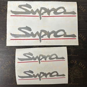 Supra Brake Caliper Vinyl Decal Sticker Set of 4 (Front & Rear) Multi Colors