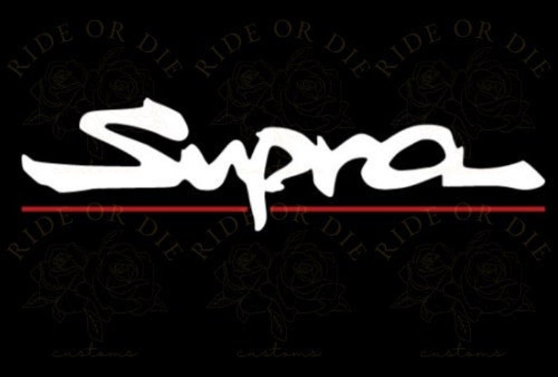 Supra Brake Caliper Vinyl Decal Sticker Set of 2 Multi Sizes Etsy
