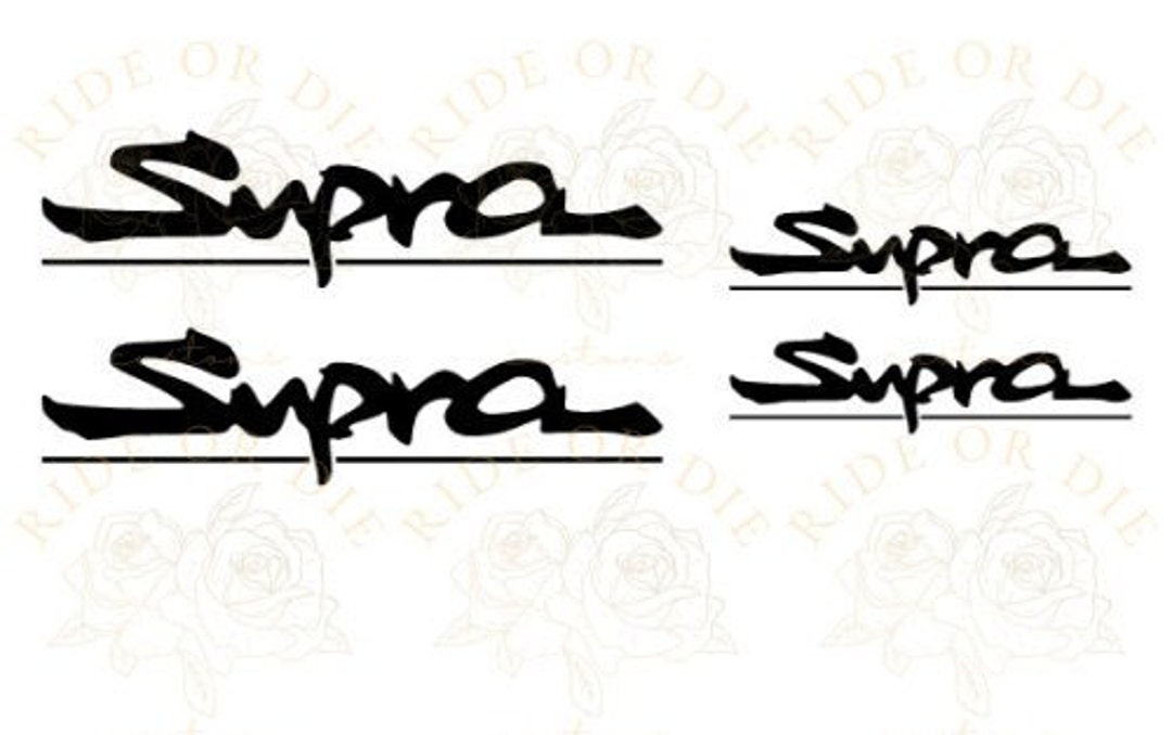 Supra Brake Caliper Vinyl Decal Sticker Set of 4 front & Rear Multi