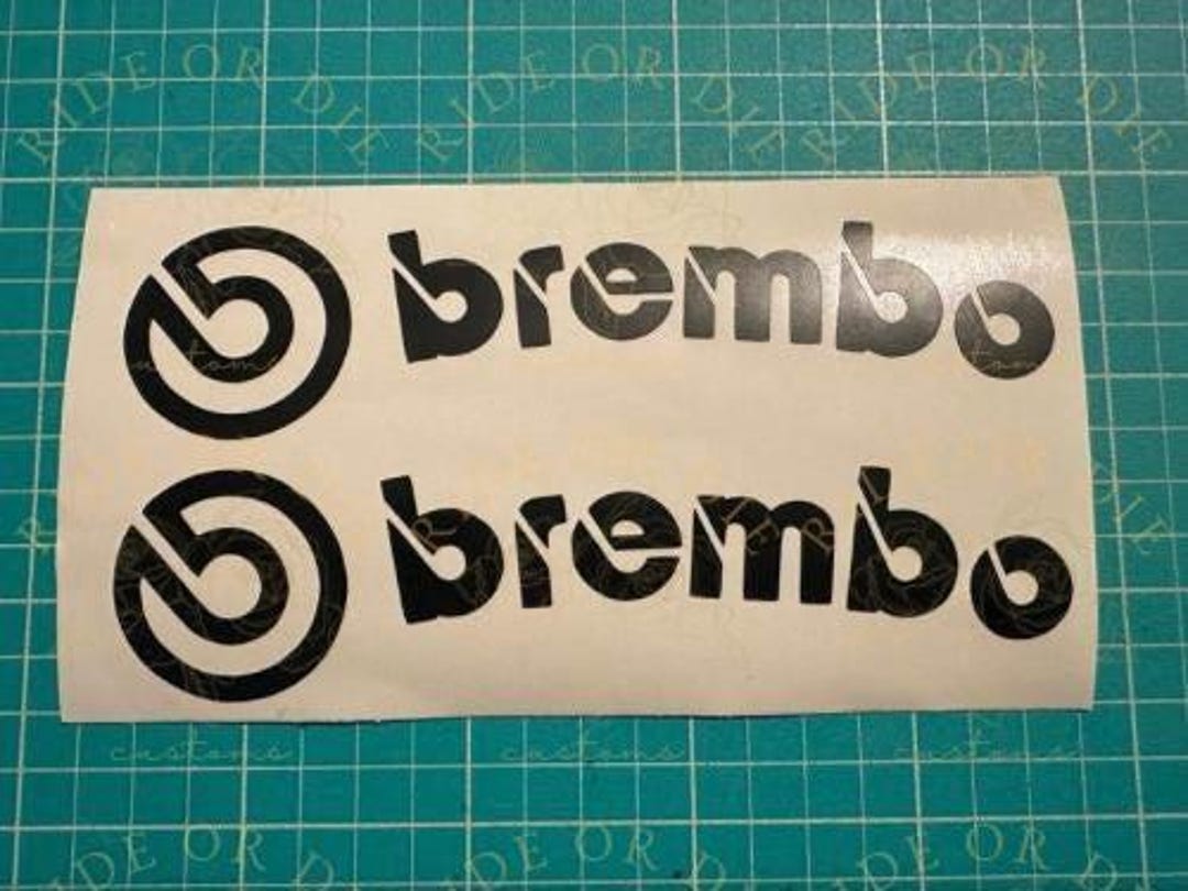 Sticker Brembo Window Brembo Curved Brake Caliper Vinyl Decal Sticker Set of 2 - Multi Sizes ...