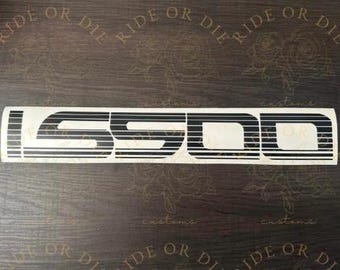 IS500 Retro Stripes Fade Vinyl Decal Sticker LARGE - Multiple Sizes Colors