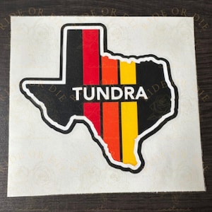 Toyota Tundra Texas Retro Stripes Decal Vinyl Sticker 5&quot;