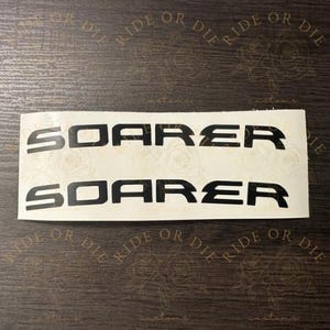 Toyota Soarer Lexus LS400 Brake Caliper Vinyl Decal Sticker Curved - Set of 2 - Multiple Colors
