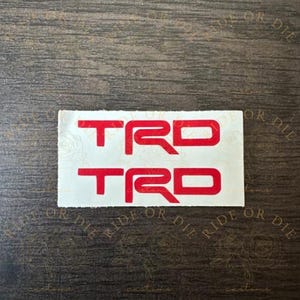 TRD Brake Caliper Vinyl Decal Sticker Set of 2 Multi Sizes  Multi Colors
