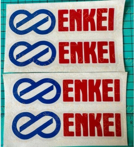 Kansei Sticker Enkei Wheels Rim Vinyl Decal Sticker Set of 4 - Multi Sizes - Multi ...