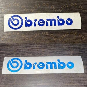 Sticker Brembo Window Reflective Vinyl Decal Sticker for Brembo Set of 2 - Multi Sizes ...