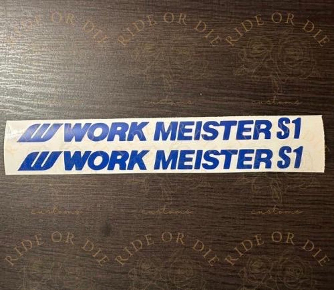 Work Meister Wheels Rim Vinyl Decal Sticker Set of 2 - Multi Sizes ...