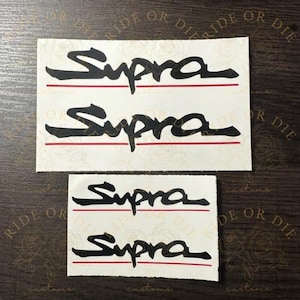 Supra Brake Caliper Vinyl Decal Sticker Set of 4 (Front & Rear) Multi Colors