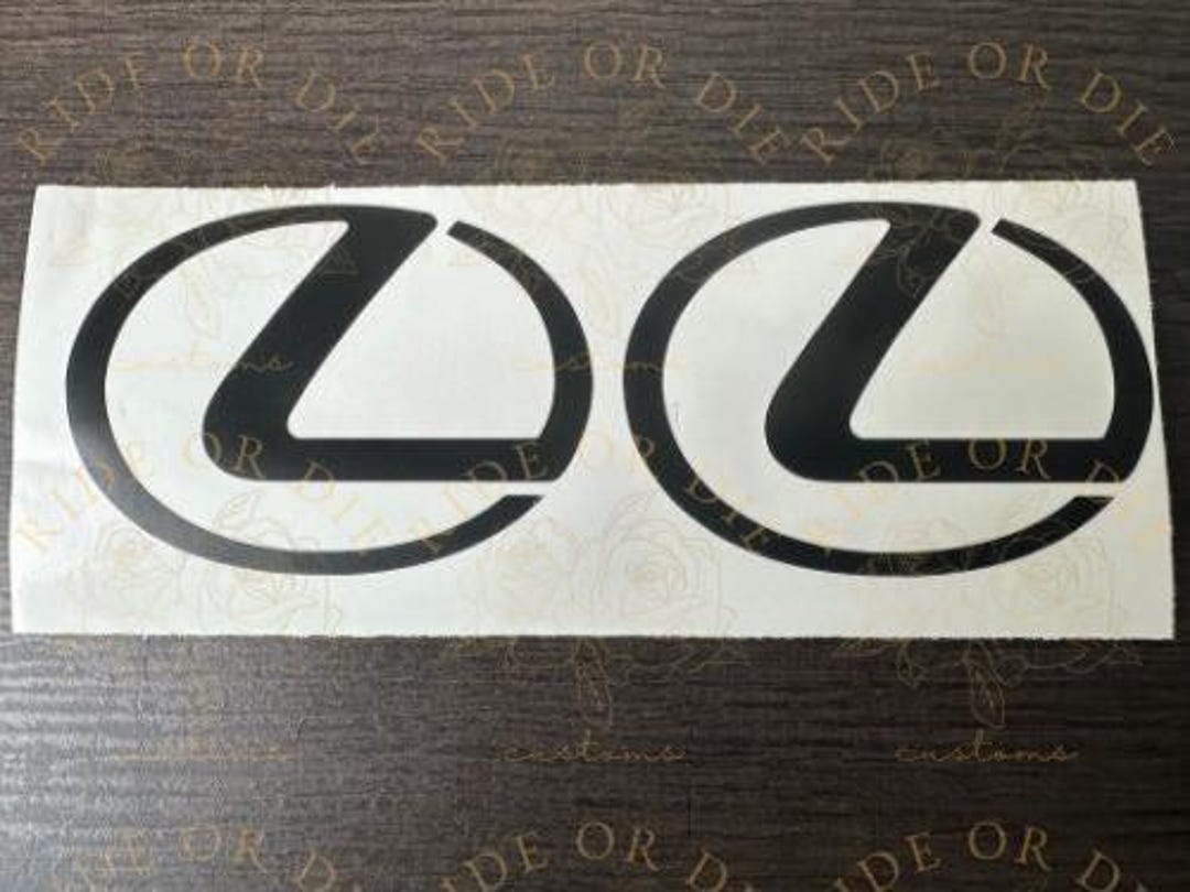 Lexus L Vinyl Decal Sticker - Set of 2 - Multi Colors - Etsy