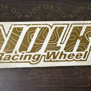 Volk Racing Wheels Topographic Vinyl Decal Sticker - Multiple Sizes Colors