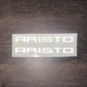 Aristo REFLECTIVE Brake Caliper Vinyl Decal Sticker Set of 2