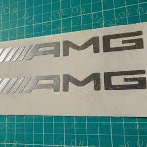 AMG Vinyl Decal Sticker - Set of 2 - Multi Sizes Multi Colors