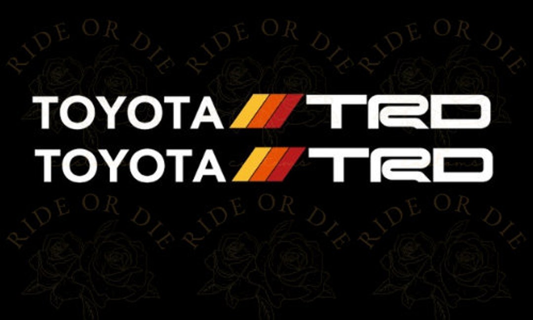 Toyota TRD Brake Caliper Vinyl Decal Sticker Set of 2 Multi Colors Etsy