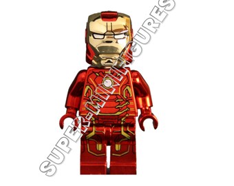 Iron Man Avengers Red Chrome minifigures (custom MOC)