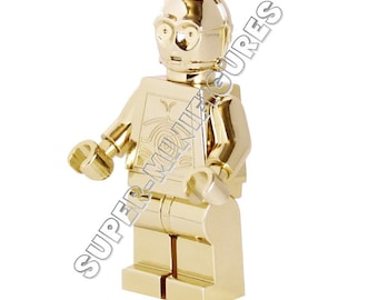 Lego C-3PO Gold chrome replica minifigures (cusom MOC)