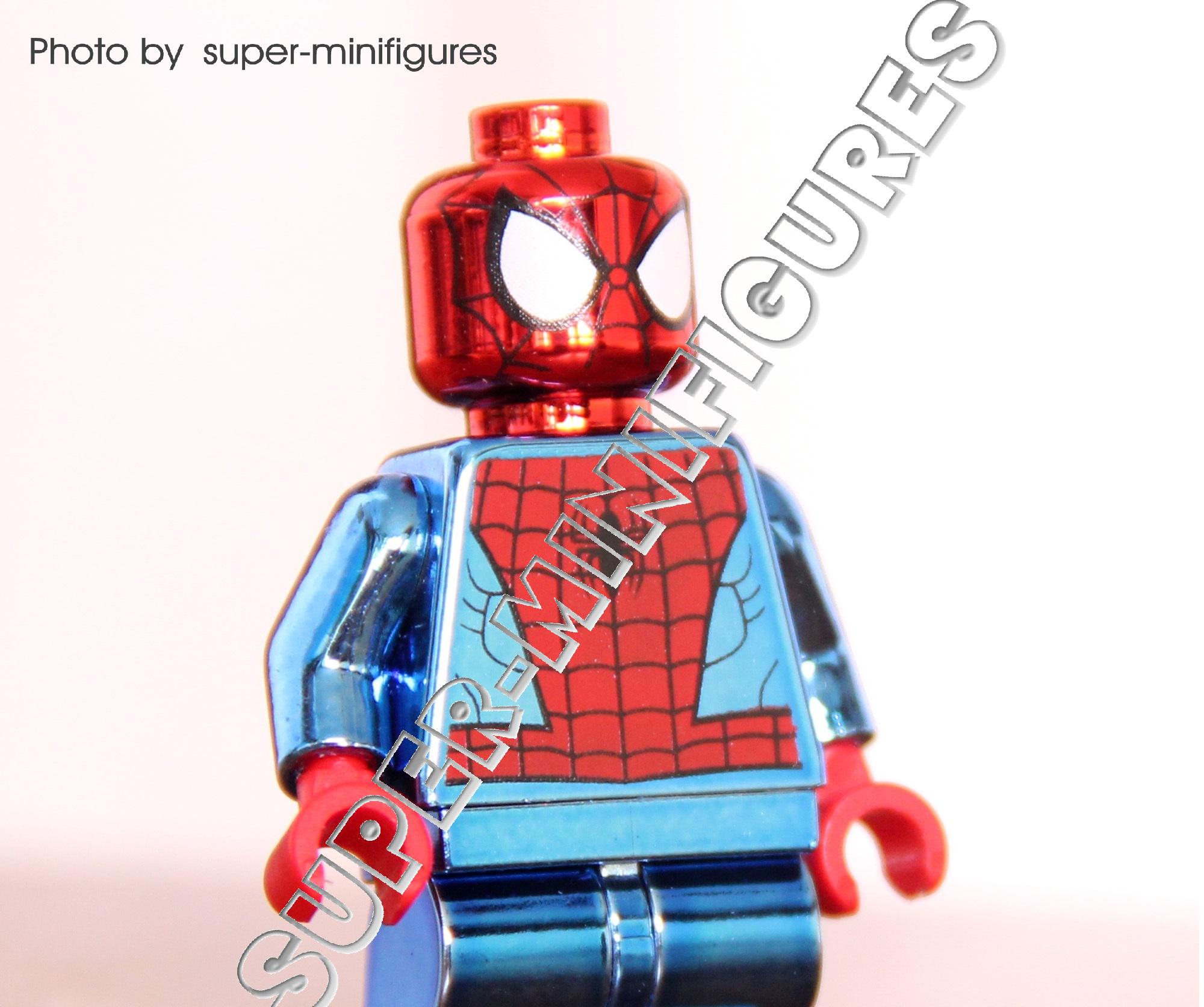 Super blue chrome minifigures (custom MOC)