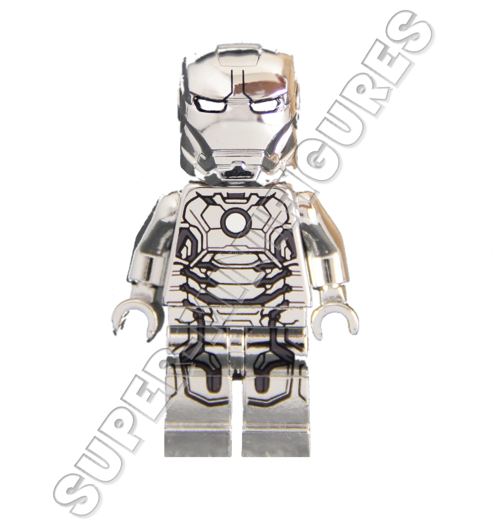 Iron Man Avengers Silver Chrome Minifigures (custom MOC) - Etsy