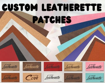 Aangepaste kunstleerpatches Gepersonaliseerde hoedpatch Opstrijklogo patch beanieontwerp leer Warmteklevende vorm uitgesneden bedrijfslogo Promo