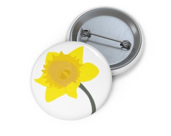 Yellow Daffodil, Pin Buttons