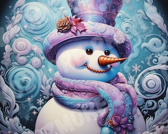 Frosty The Snowman, PNG for Sublimation,  Tumbler Wrap, Wreath Signs, T Shirts, Christmas mug, ***Image Only*** Instant Download