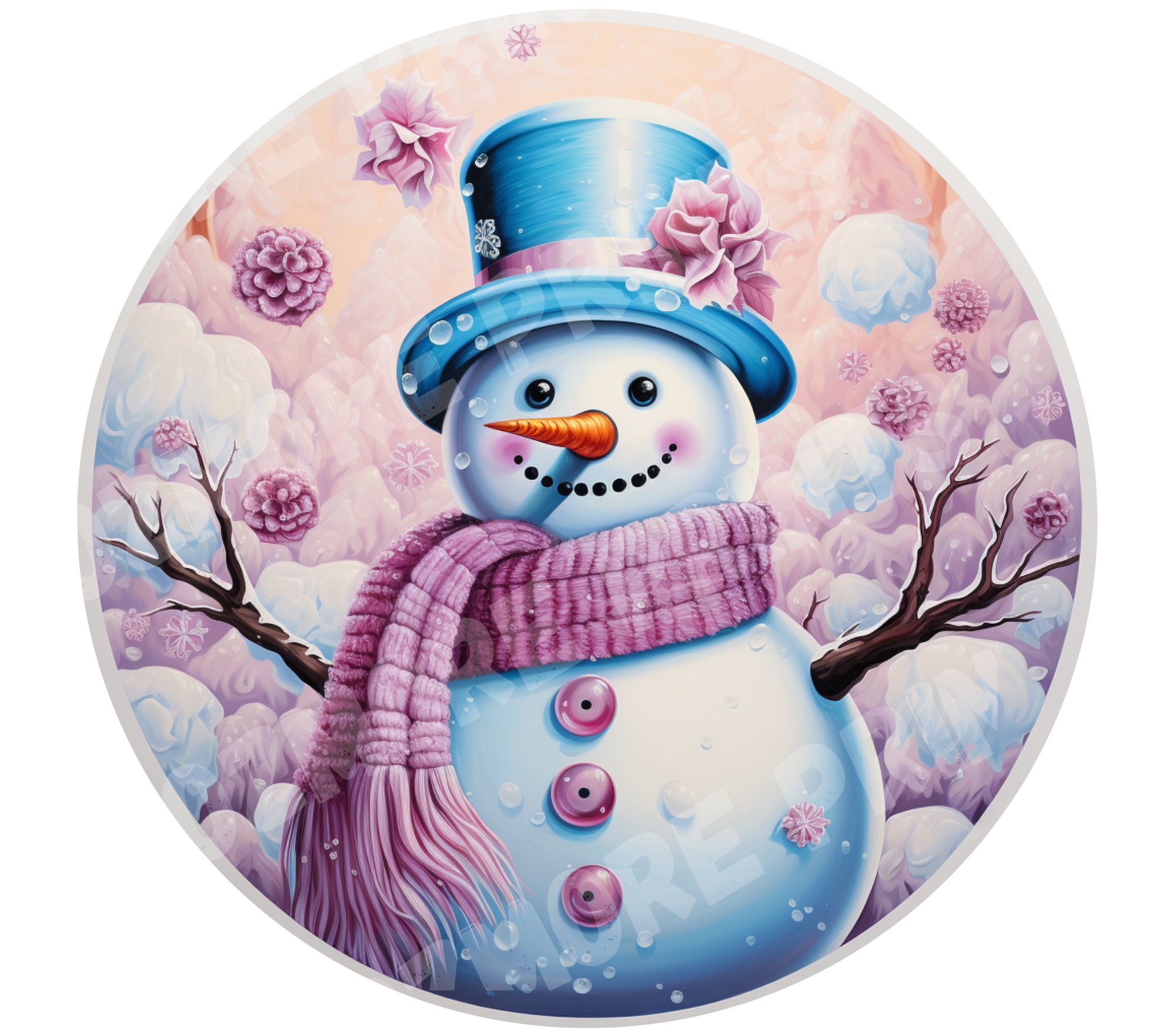 Frosty The Snowman, PNG for Sublimation,  Tumbler Wrap, Wreath Signs, T Shirts, Christmas mug, ***Image Only*** Instant Download