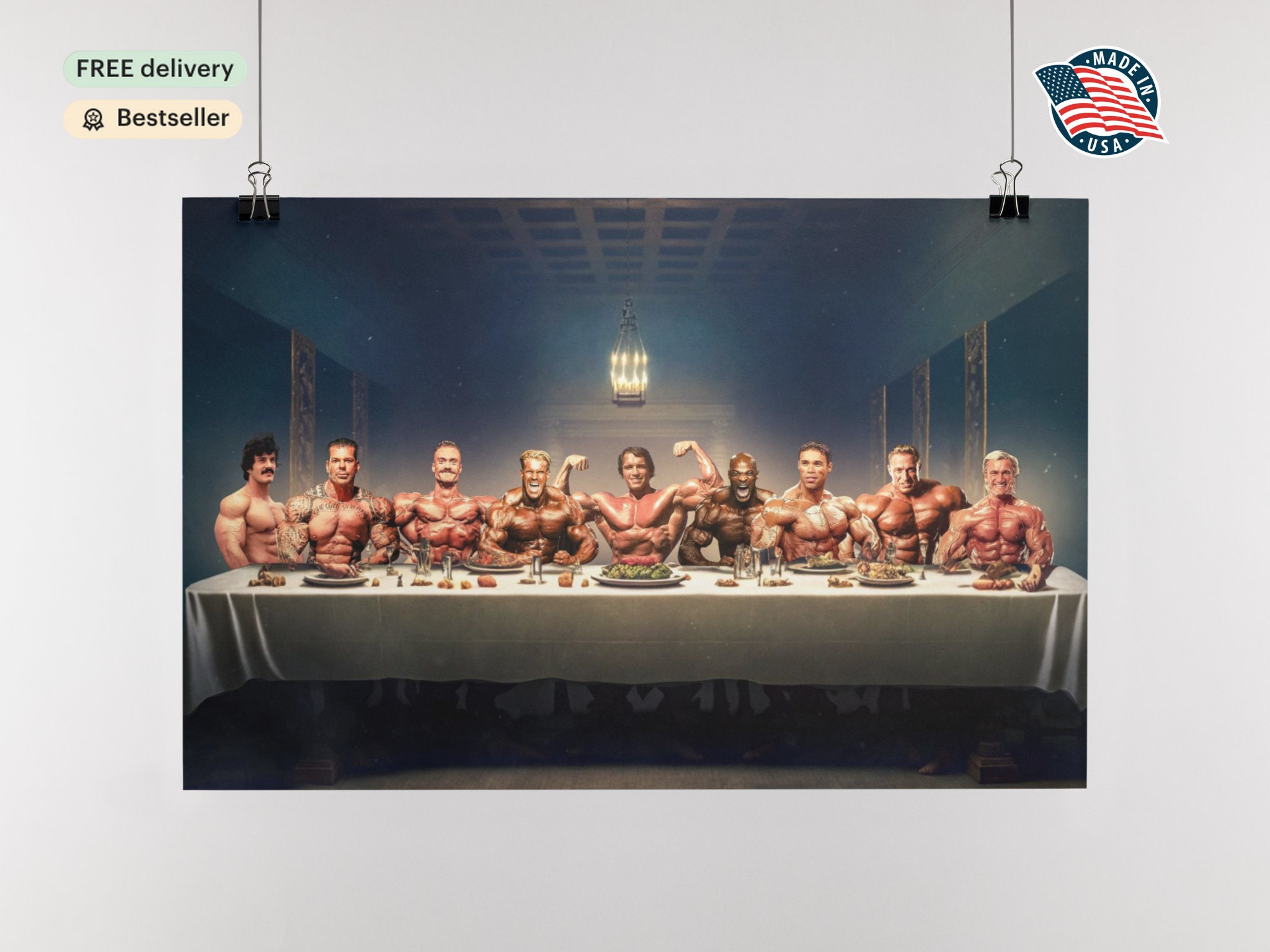 The Legends Last Supper Poster Gym Bodybuilding Poster Etsy