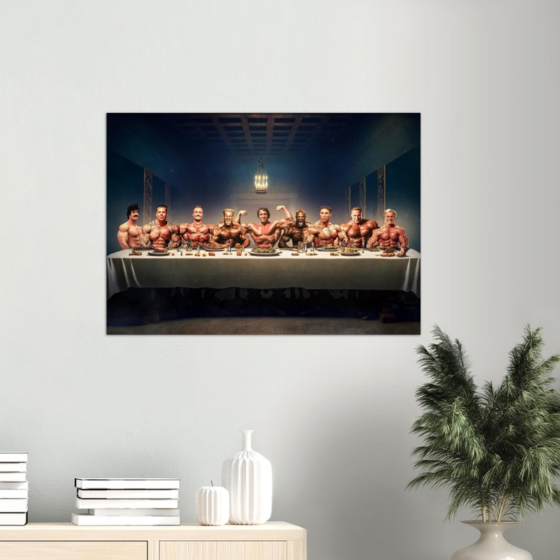 The Legends Last Supper Poster Gym Bodybuilding Poster Etsy