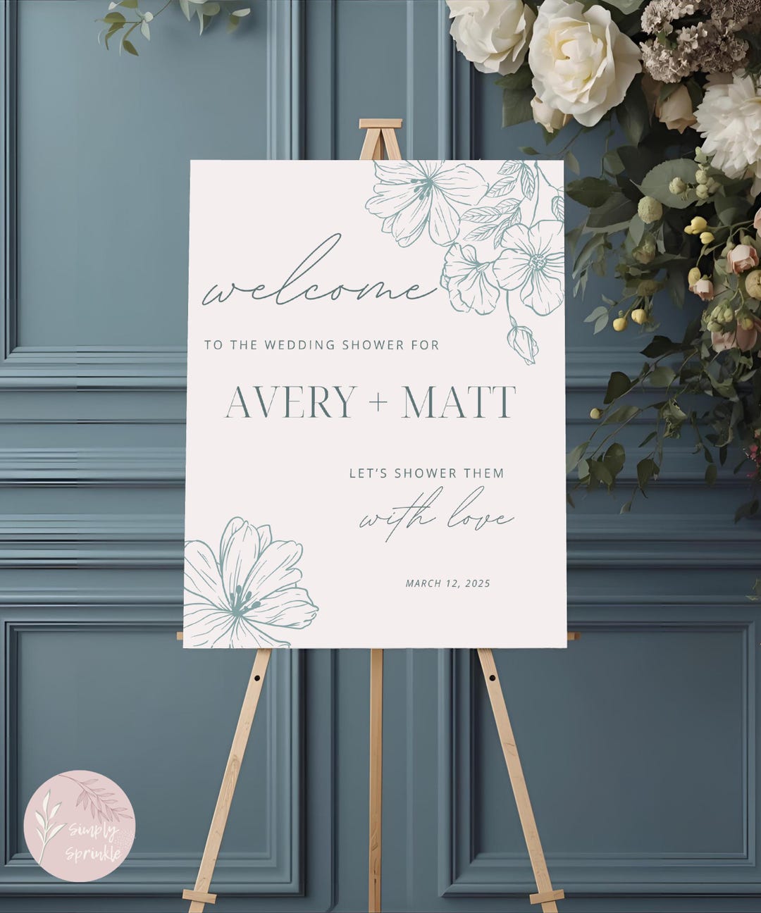 Shower Reply Message Couples Shower Welcome Sign Template, Couples Shower Welcome Sign ...