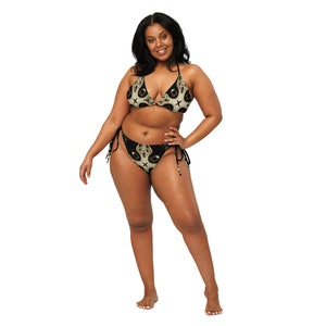 black gold string bikini