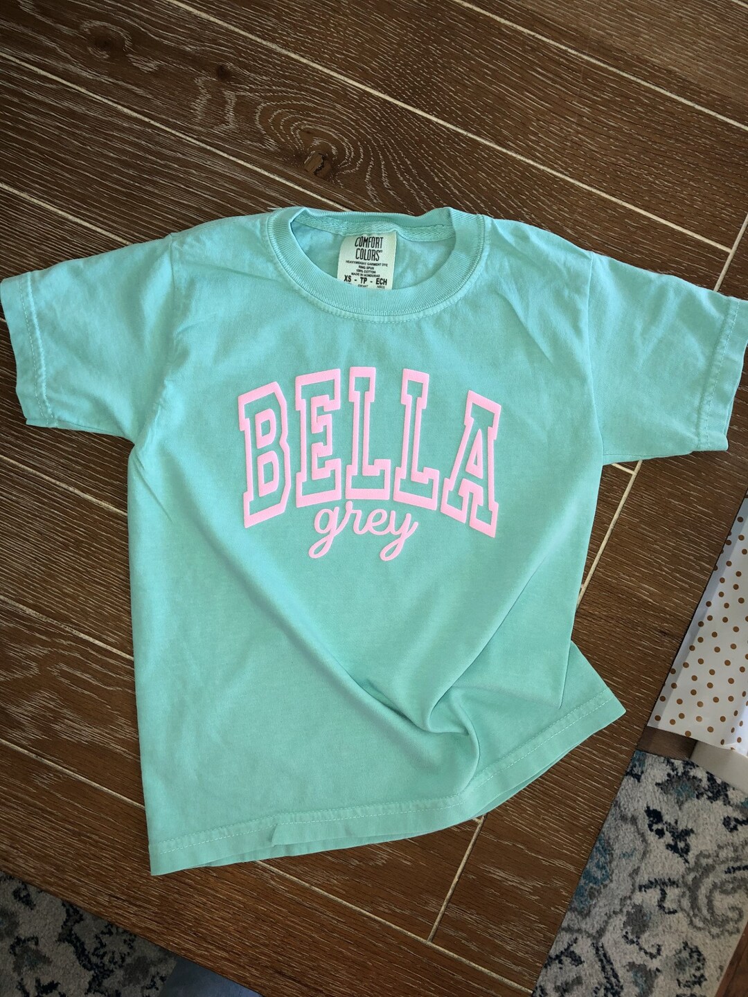 Personalized Girl Name Shirt Custom Girl Tee Puff Vinyl Name Shirt Comfort Colors Shirt Etsy