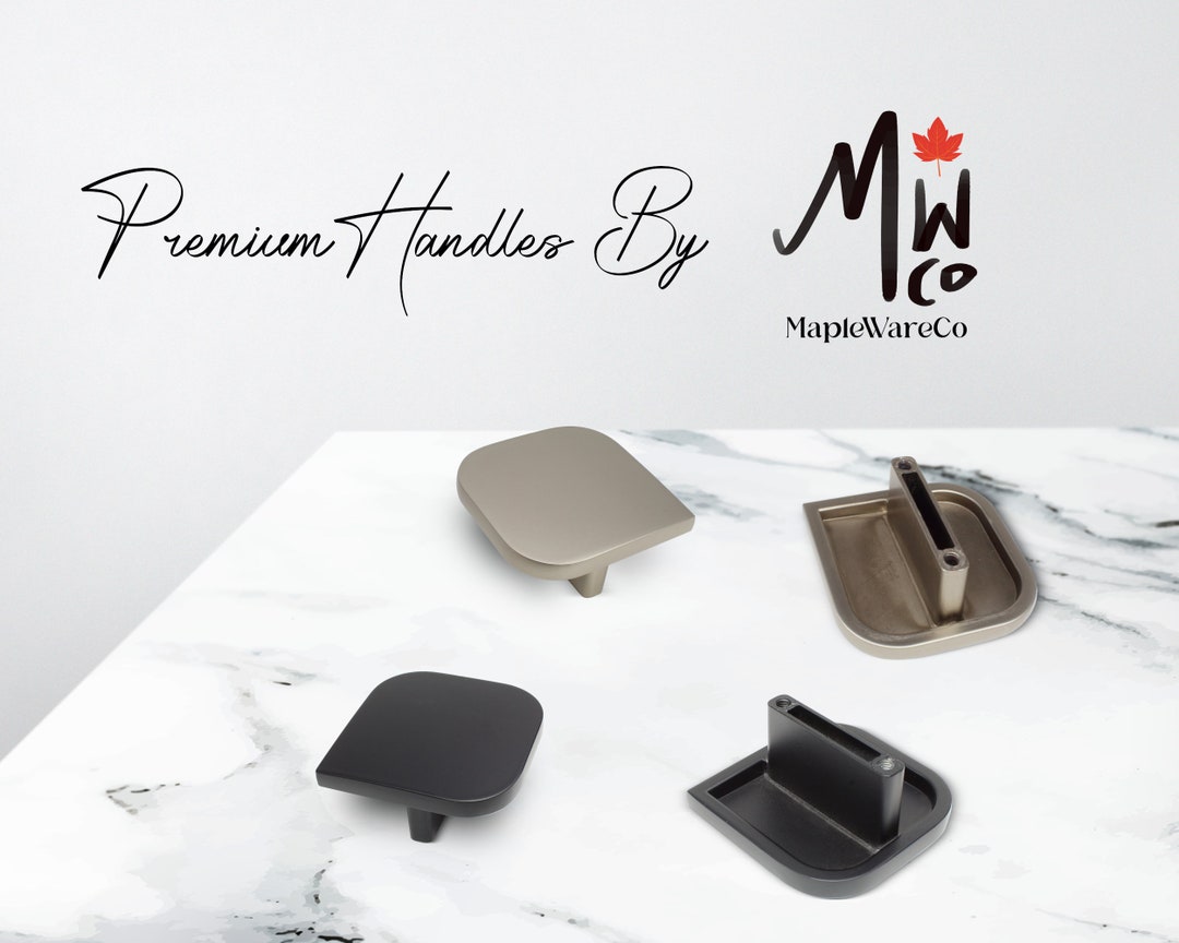 Matt Black Decorative Knobs for Drawer Dresser Cupboard in