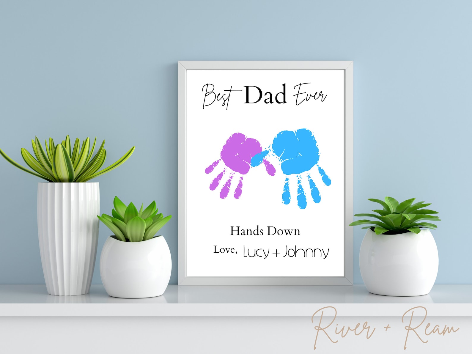 Best Dad Ever Father's Day Footprint Craft, Printable, Kid Craft for ...