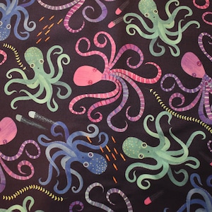 Colorful Octopus Cotton Material