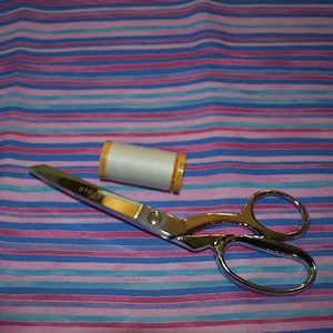 Bright Striped Cotton Fabric