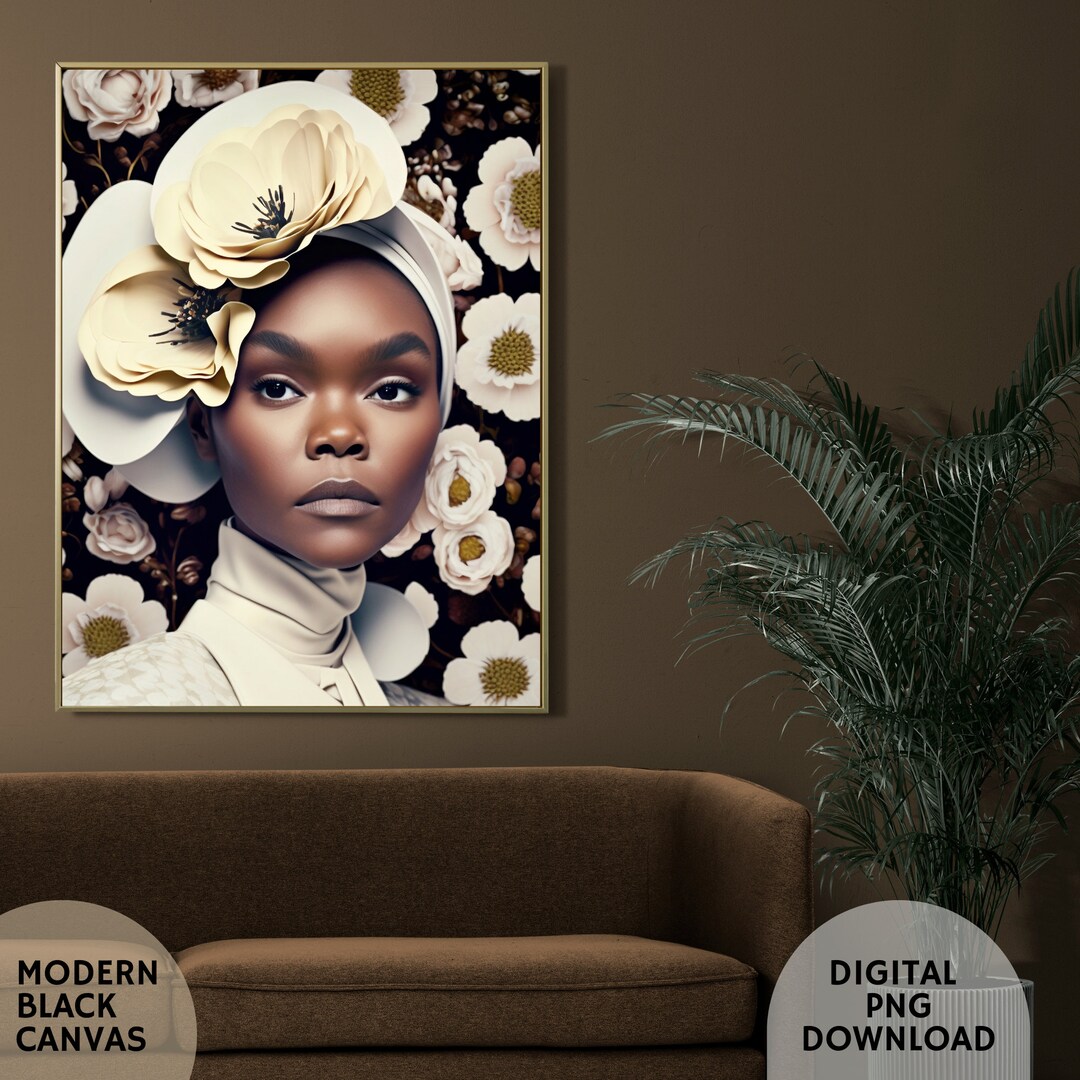 African American Digital Art Prints , Black Art Decor, Instant Download
