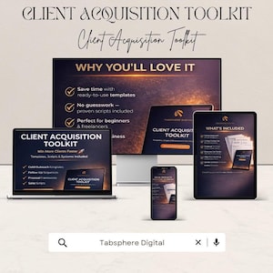 Client Acquisition Toolkit | Cold Call Scripts, Email & DM Templates | Lead Generation Guide | Digital Download