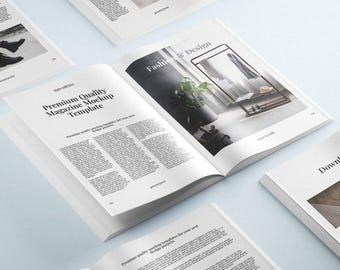 Formato de manuscritos / Plantilla de maquetación de revista / Diseño de interiores de libros