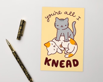 Cute Kitten Cat Valentine's Day Anniversary Standard Postcard