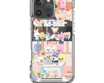 Cartoon SKZOO Stray Kids Collage Clear Case for iPhone®
