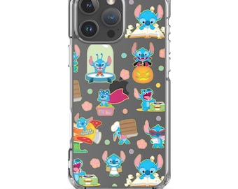 Cute Funny Stitch Cartoon Patterned Clear Case for iPhone®