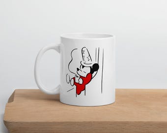 Cute Sorcerer Mickey Mouse Coffee White Glossy Mug