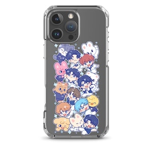 Estuche transparente con dibujos animados de Stray Kids de Skz Skzoo para iPhone®