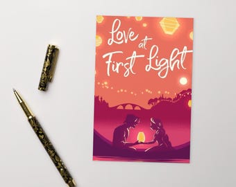 Cute Anniversary, Birthday, Valentine's Day Tangled Repunzel and Flynn Card