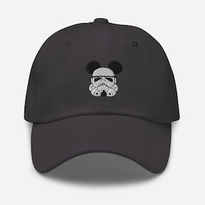 Cool Original Stormtrooper Mickey Mouse Ears Dark Grey or White Unisex Baseball Hat