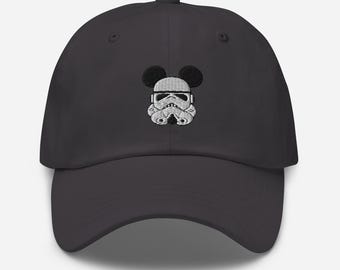 Cool Original Stormtrooper Mickey Mouse Ears Dark Grey or White Unisex Baseball Hat