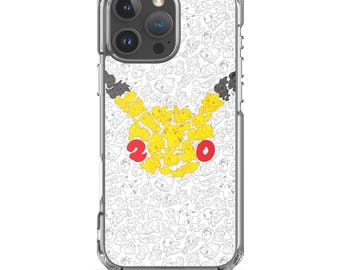 Cute Poke and Friends Patterned Shape Clear Case for iPhone®