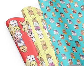 Leuke cartoon SKZOO Stray Kids Kpop Idols Animal Cadeaupapier Vellen