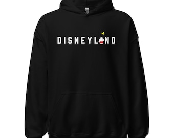 Disneyland Baymax Logo Style Black Unisex Hoodie