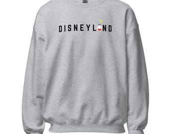 Cute Disneyland Baymax Logo Style Grey or White Crewneck Unisex Sweatshirt